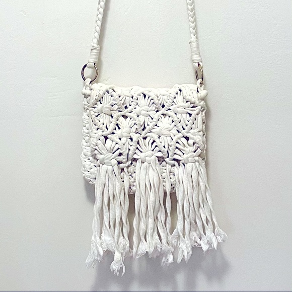 Free People Handbags - Free People Macrame Crossbody Bag